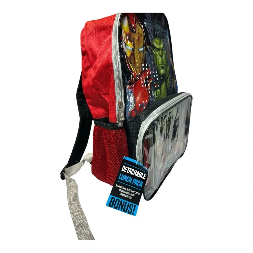 Marvel Avengers Backpack with Detachable Lunch Pack